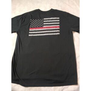 American Pride Mens T-Shirt Thin Red Line XL